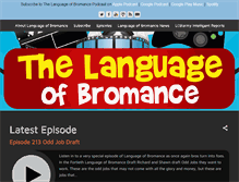 Tablet Screenshot of languageofbromance.com